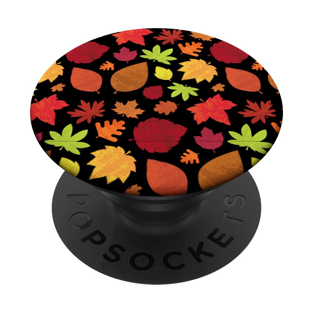 Fall Leaves Autumn Pattern PopSockets Standard PopGrip - Phone Grip & Stand for iPhone, Samsung & Smartphones - Perfect for Seasonal Decor, Travel & Daily Use