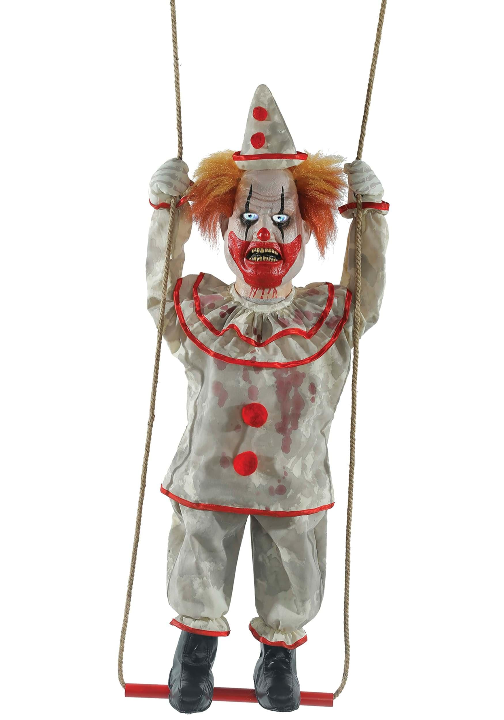 Happy Clown Doll - Animated Swinging Prop for Parties & Decor