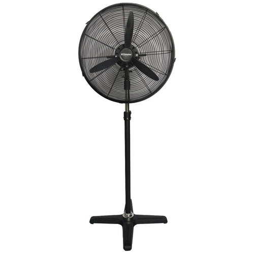 DIMPLEX DCPF50MB 50CM High Velocity Pedestal Fan - Powerful Cooling for Home & Office - Matte Black - Ideal for Living Room, Bedroom, and Workspace