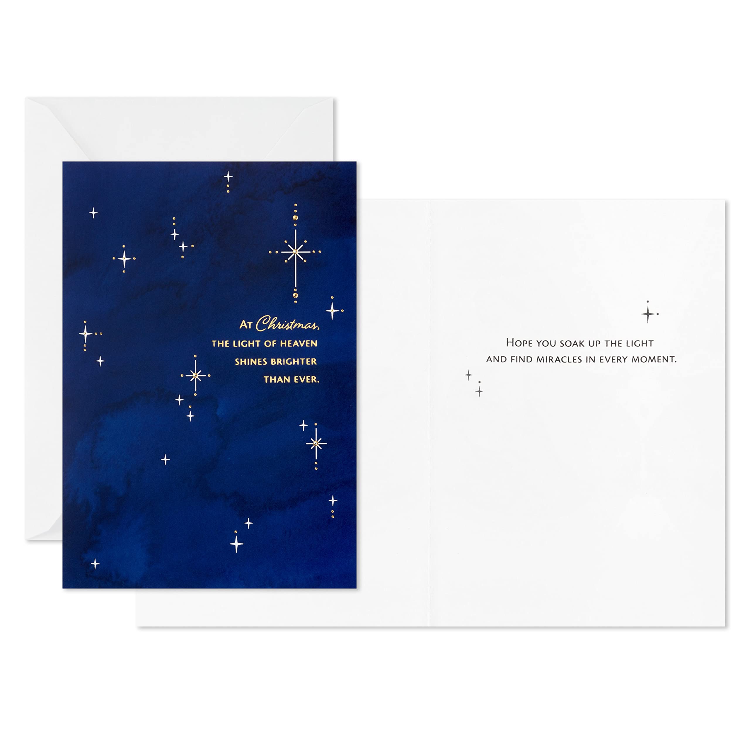 Hallmark Religious Boxed Christmas Cards - Light of Heaven (16 Cards with Envelopes) for Holiday Greetings, Church Events & Christian Celebrations