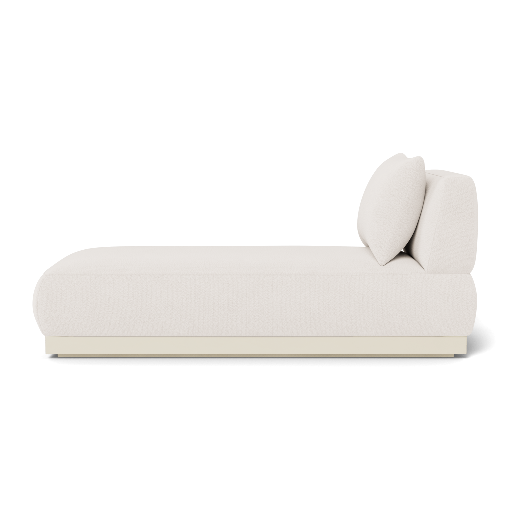 Luxury Amalfi Armless Chaise Lounge Chair - Modern Accent Furniture for Living Room, Bedroom, or Patio - Perfect for Relaxing, Reading, and Sunbathing