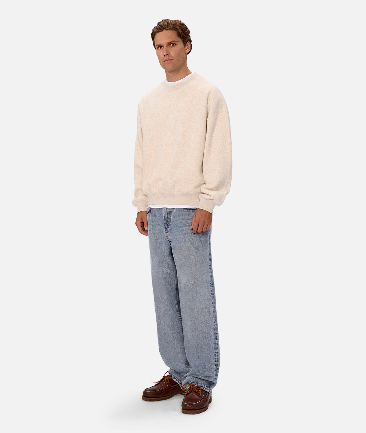The New Del Sur Marle Sweat - Soft & Cozy Oatmeal Pullover Sweatshirt for Women | Casual Loungewear, Fall & Winter Fashion, Athleisure Wear