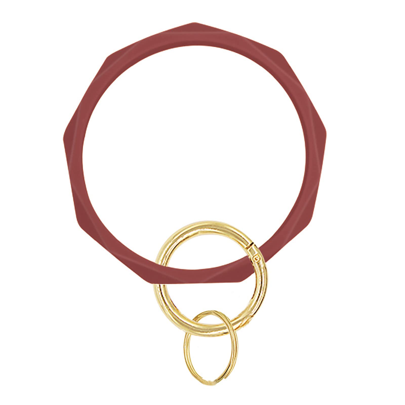 Flexible Silicone Keychain Bracelet for Men & Women - Wristband Key Holder for Daily Use