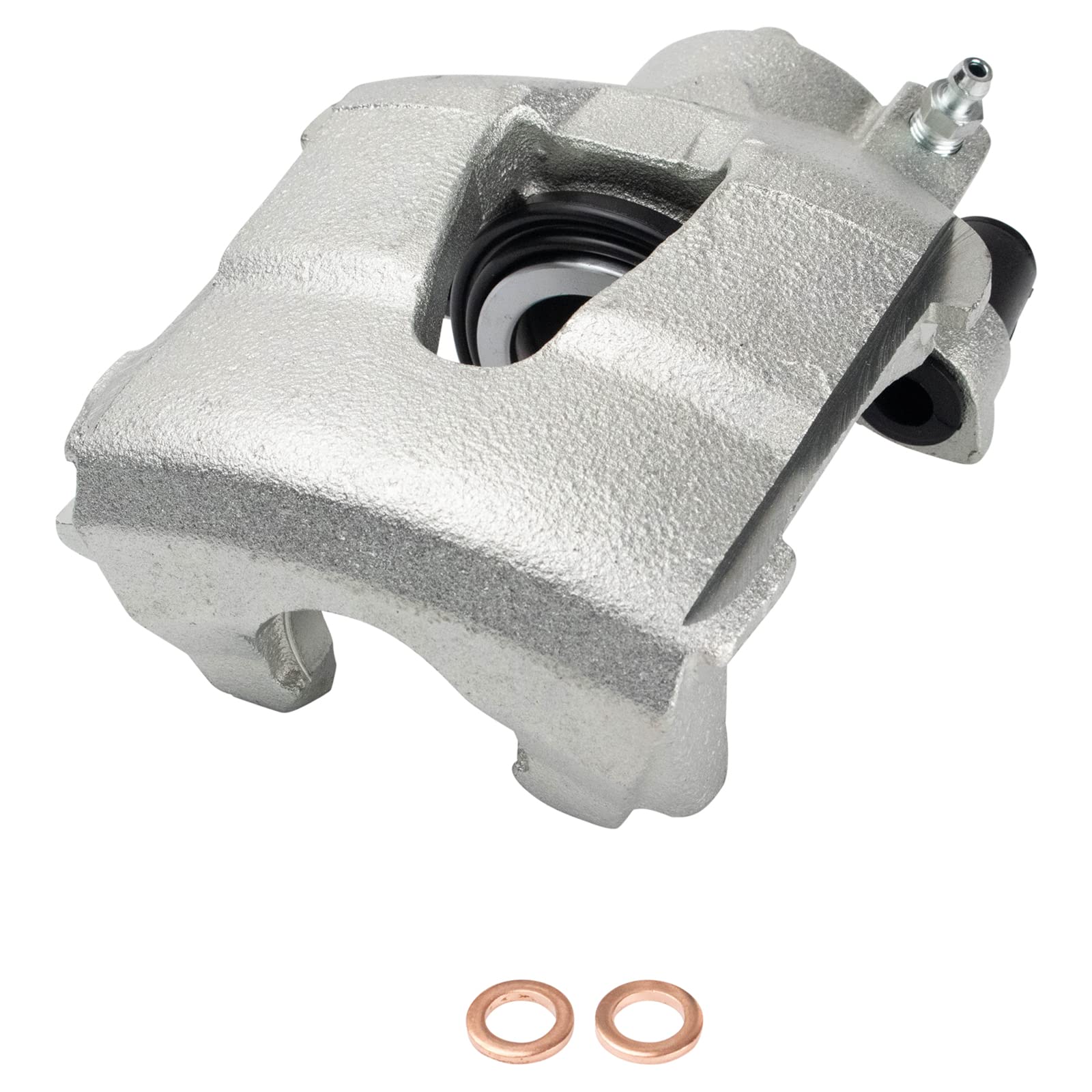 TRQ Front Performance Brake Pad & Rotor Kit - Ceramic Vented Premium G-Coated Brake Caliper Set - Compatible with 2009-2011 Audi A3 Quattro - Perfect for High-Performance Driving & Daily Commuting