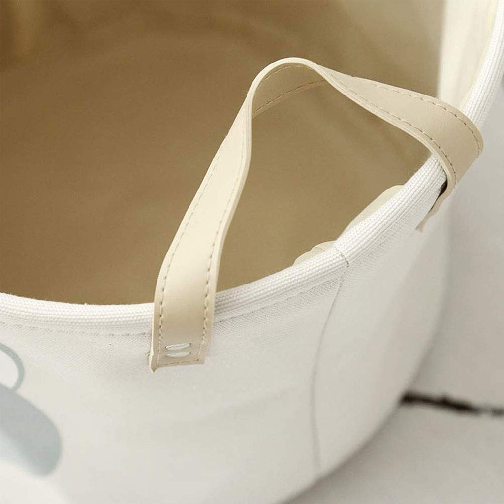 Foldable Canvas Laundry Basket & Storage Bin for Kids Nursery, Office, Bedroom - Large Hamper Organizer for Clothes, Toys & Essentials | Space-Saving Home Organization Solution (Multiple Colors Available)