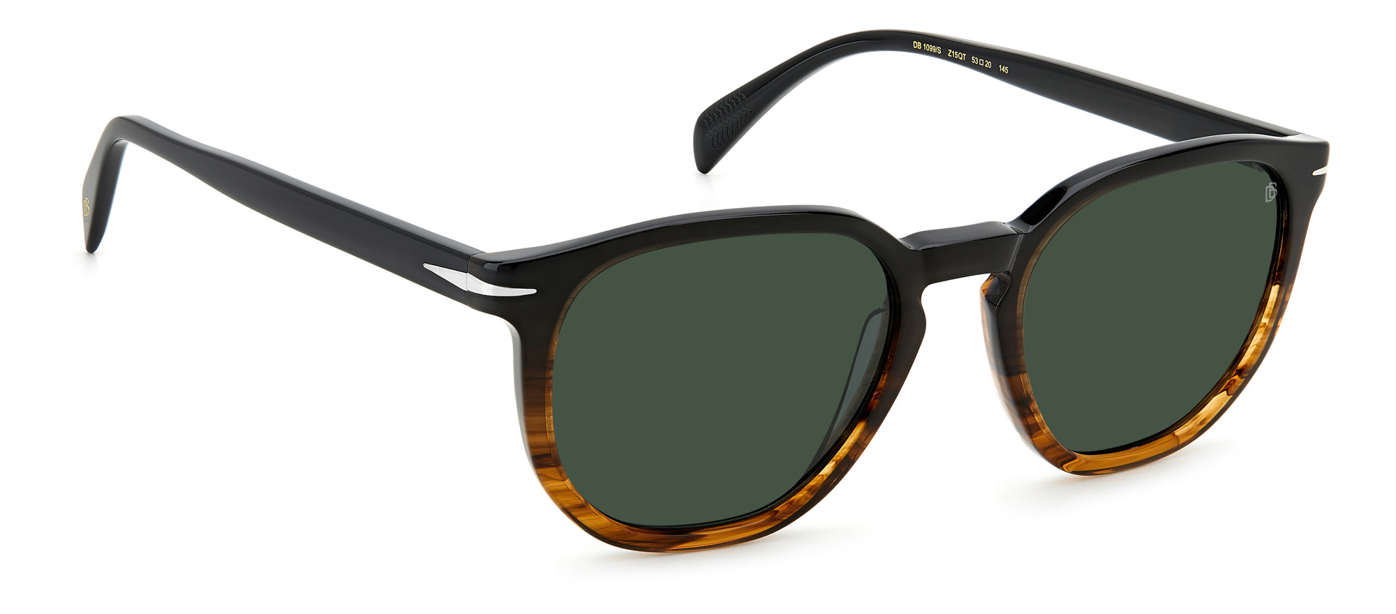 David Beckham DB1099/S Men's Sunglasses - Polarized UV Protection Aviator Style for Driving, Outdoor & Fashion