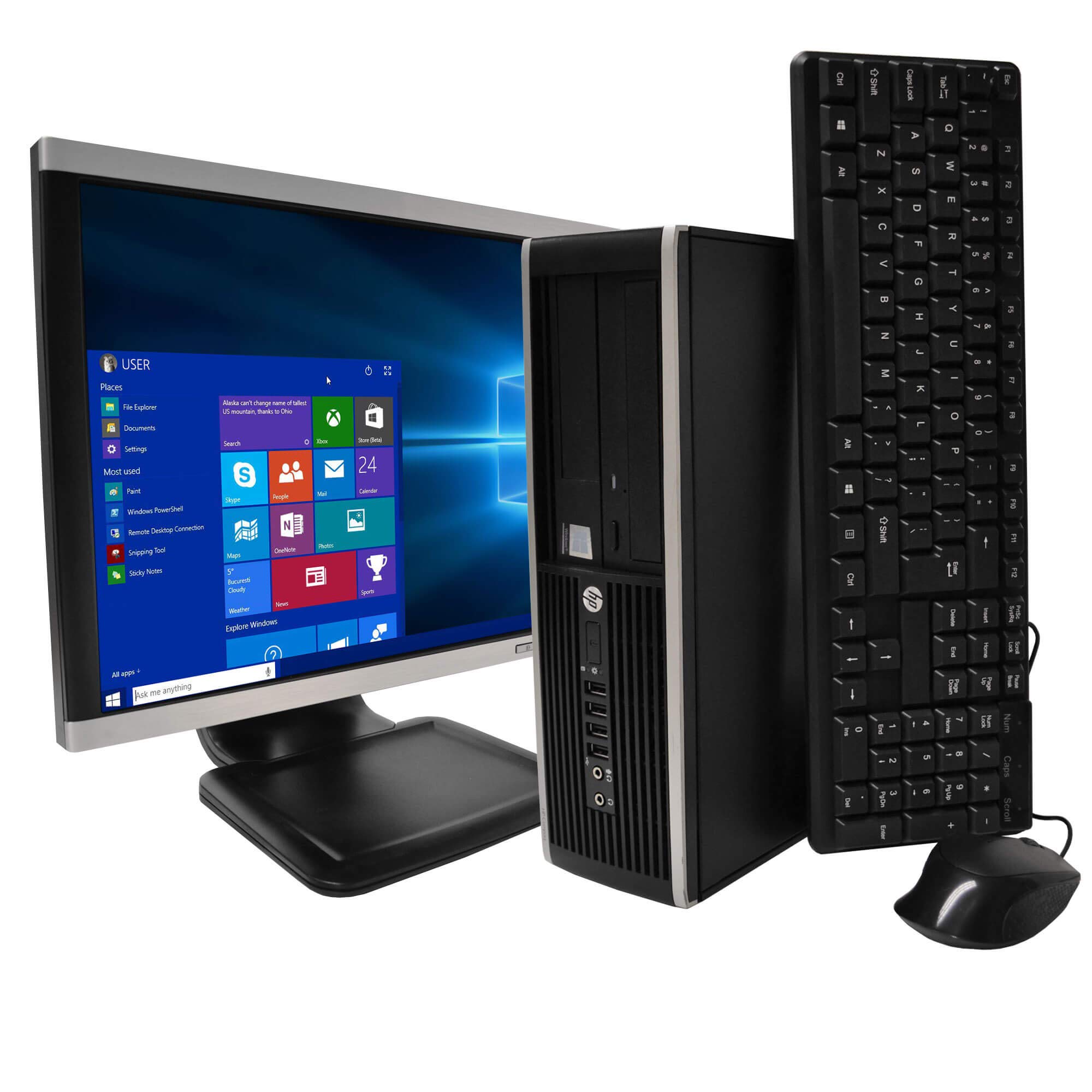 HP Pro Business Desktop PC - Intel Quad Core i5 3.1GHz, 8GB RAM, 500GB HDD, 19