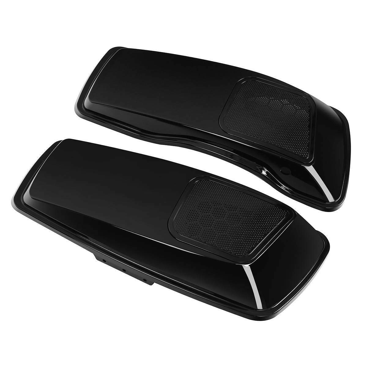TCMT Saddlebag Speaker Lids with 6x9'' Cut Out Speaker Grills - Compatible with Harley Touring CVO Road King, Road Glide, Street Glide, Electra Glide (2014-2023) - Perfect for Motorcycle Audio Upgrades & Custom Sound Systems