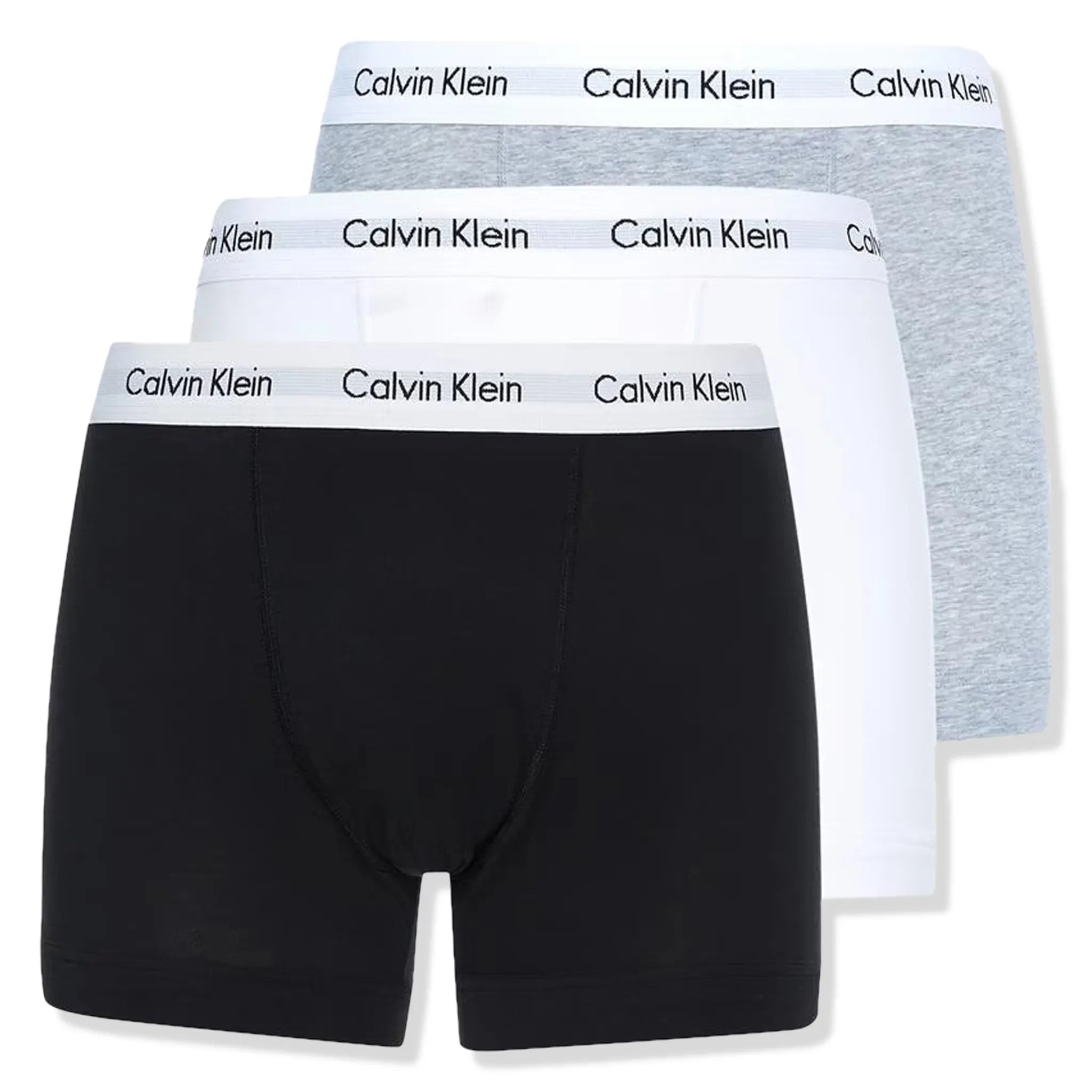 Calvin Klein Men's Cotton Stretch Boxer Briefs 3-Pack - Soft Comfort Underwear for Everyday Wear, Gym & Travel
