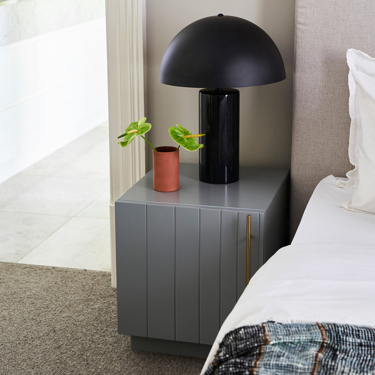 Elora Side Table - Modern End Table with Storage Shelf, Nightstand for Bedroom, Living Room, or Office - Perfect for Small Spaces & Home Decor