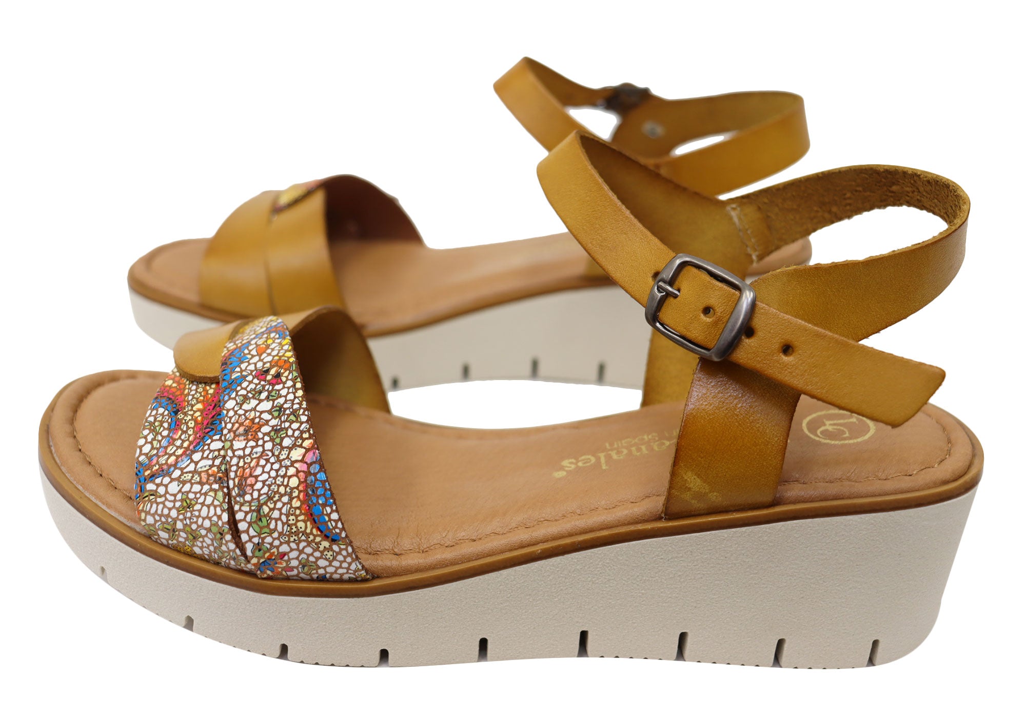 Ellie Women's Comfortable Leather Sandals - Handmade in Spain - Perfect for Summer, Beach & Casual Outings