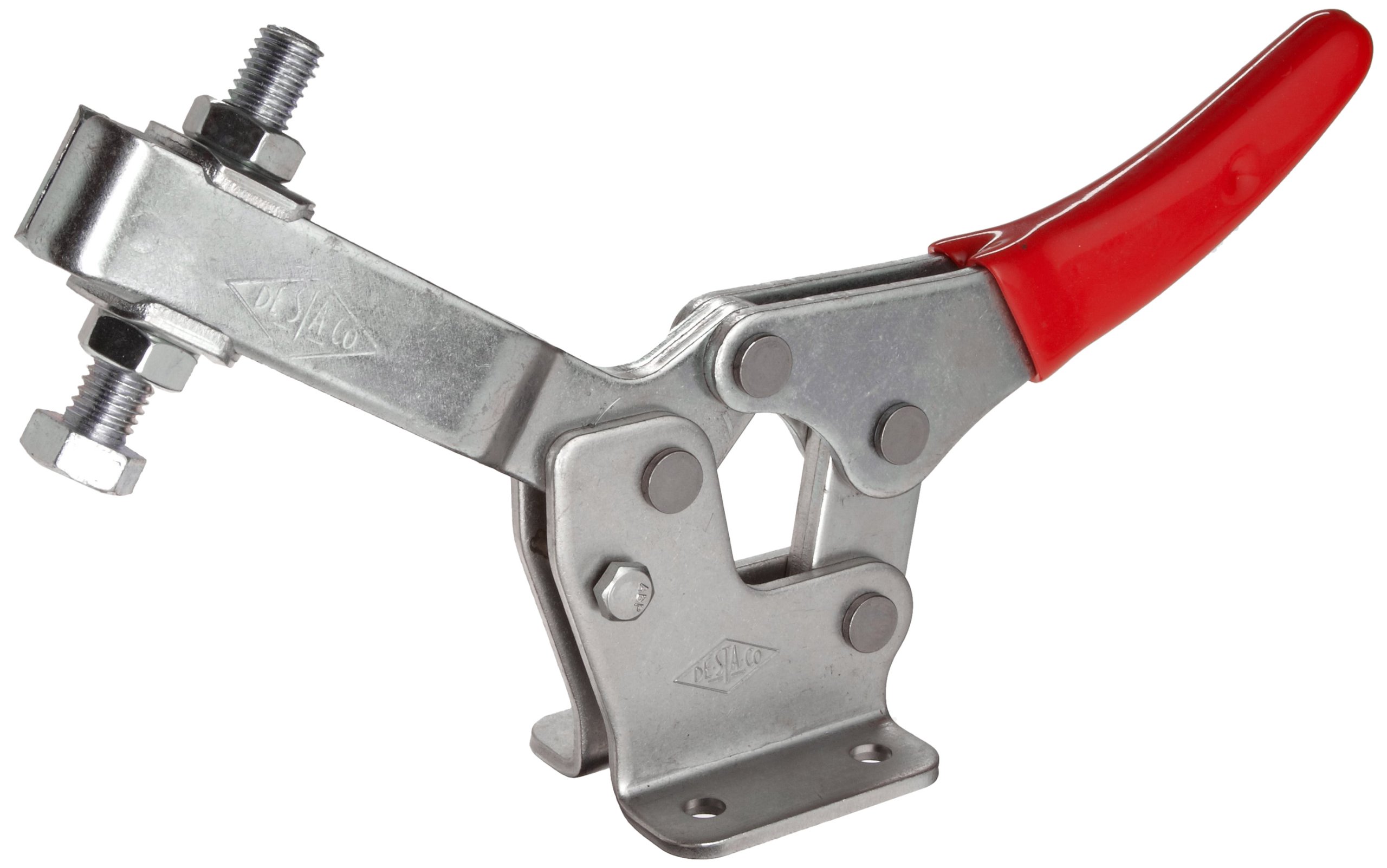 DE-STA-CO 245-U Horizontal Handle Hold Down Action Clamp - Heavy Duty Workholding Tool for Woodworking, Metalworking, and Industrial Assembly