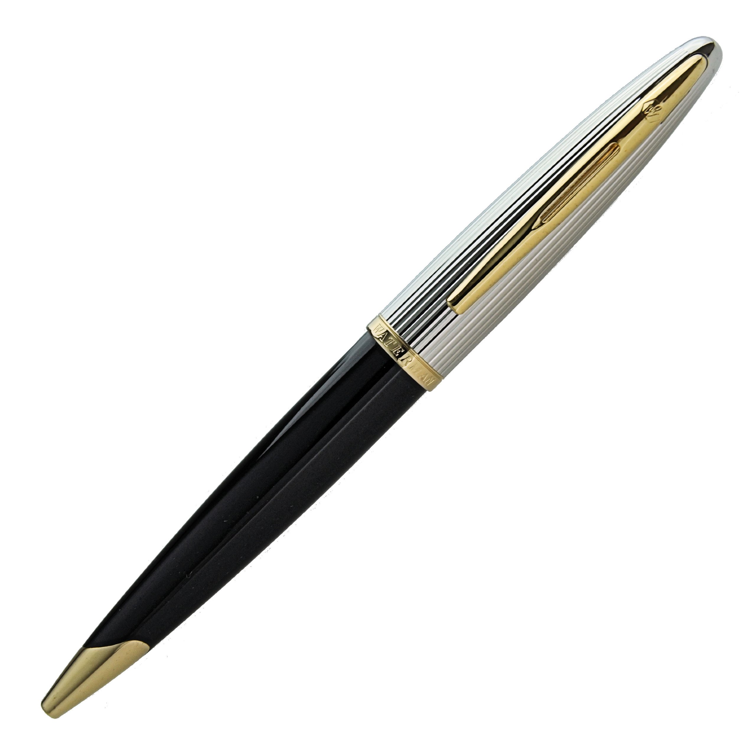 Waterman GT S2228342 Karen Ballpoint Pen - Premium Oil-Based Ink, Elegant Black & Silver Design - Perfect for Office, Business Gifts & Professional Writing
