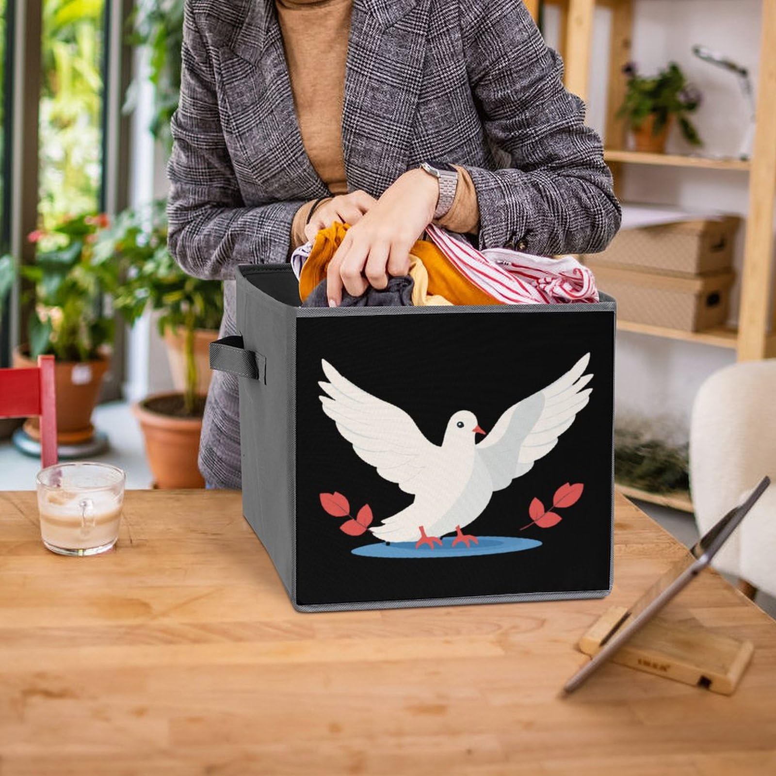 Foldable Storage Bins with Handles - Organize Home & Office - 1PC
