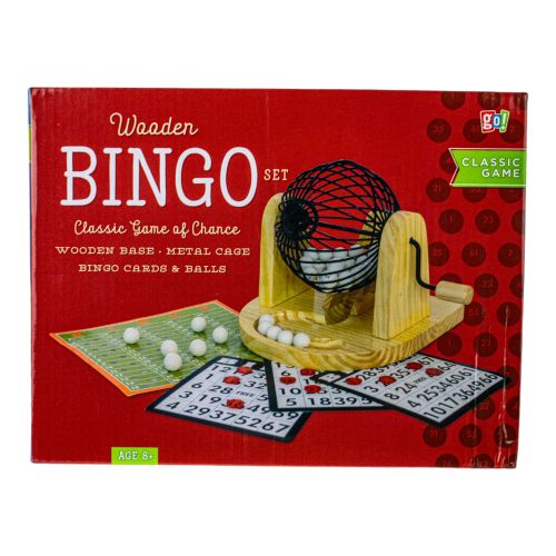 Vintage Wooden Bingo Game Set with 75 Colorful Number Balls & Cards - Perfect for Family Game Nights, Classroom Activities, and Senior Social Events