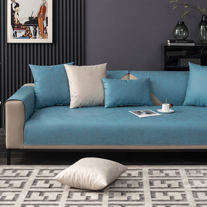 Premium Dalia Leather Waterproof Sofa Protector - Water-Resistant, Scratch-Proof Couch Cover for Pets & Kids - Perfect for Living Room, Sectional, Loveseat Furniture Protection