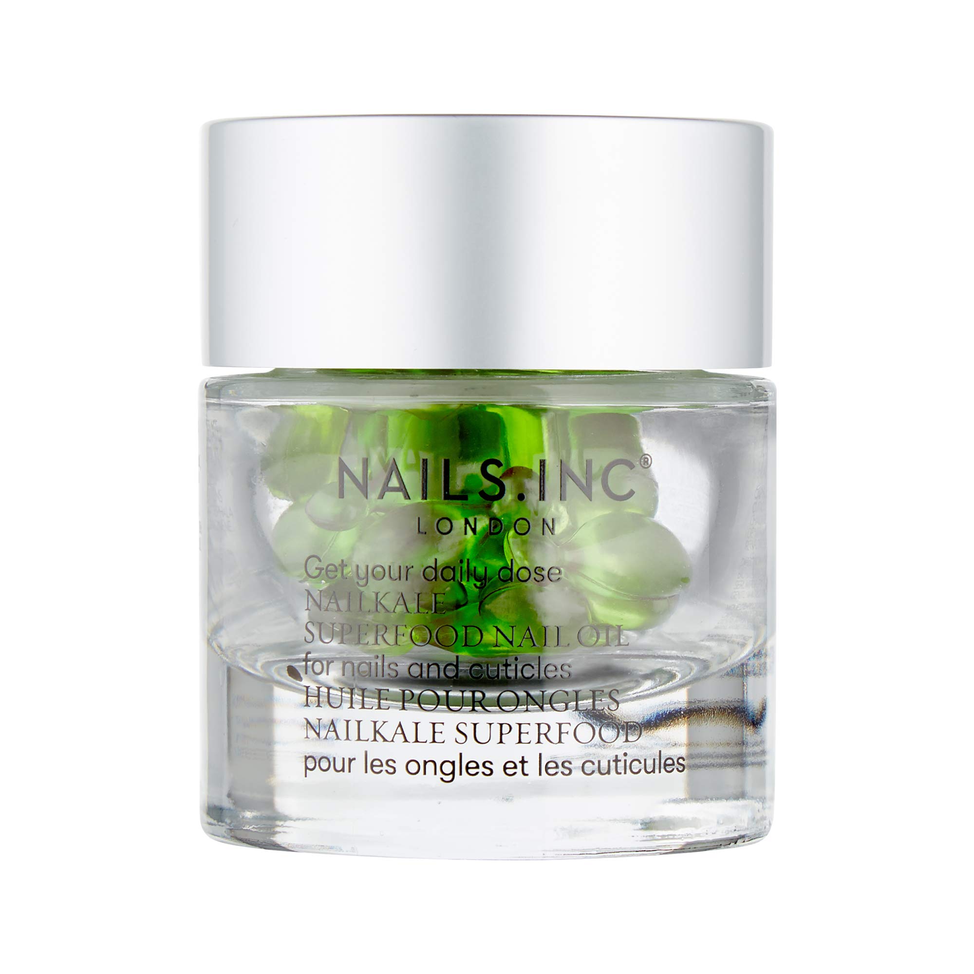 NAILS INC. NailKale Superfood Nail Oil Capsules - Nourishing Cuticle Treatment for Stronger, Healthier Nails - Perfect for At-Home Manicures & Nail Care Routines