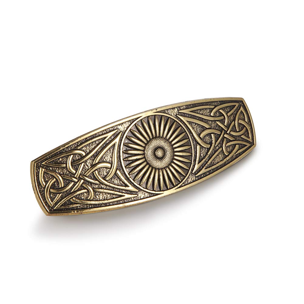 Vintage Celtic Knot Hair Clip - Metal Barrettes Hair Accessories with Engraved Pattern - Elegant Headwear for Women | Perfect for Weddings, Parties and Everyday Styling