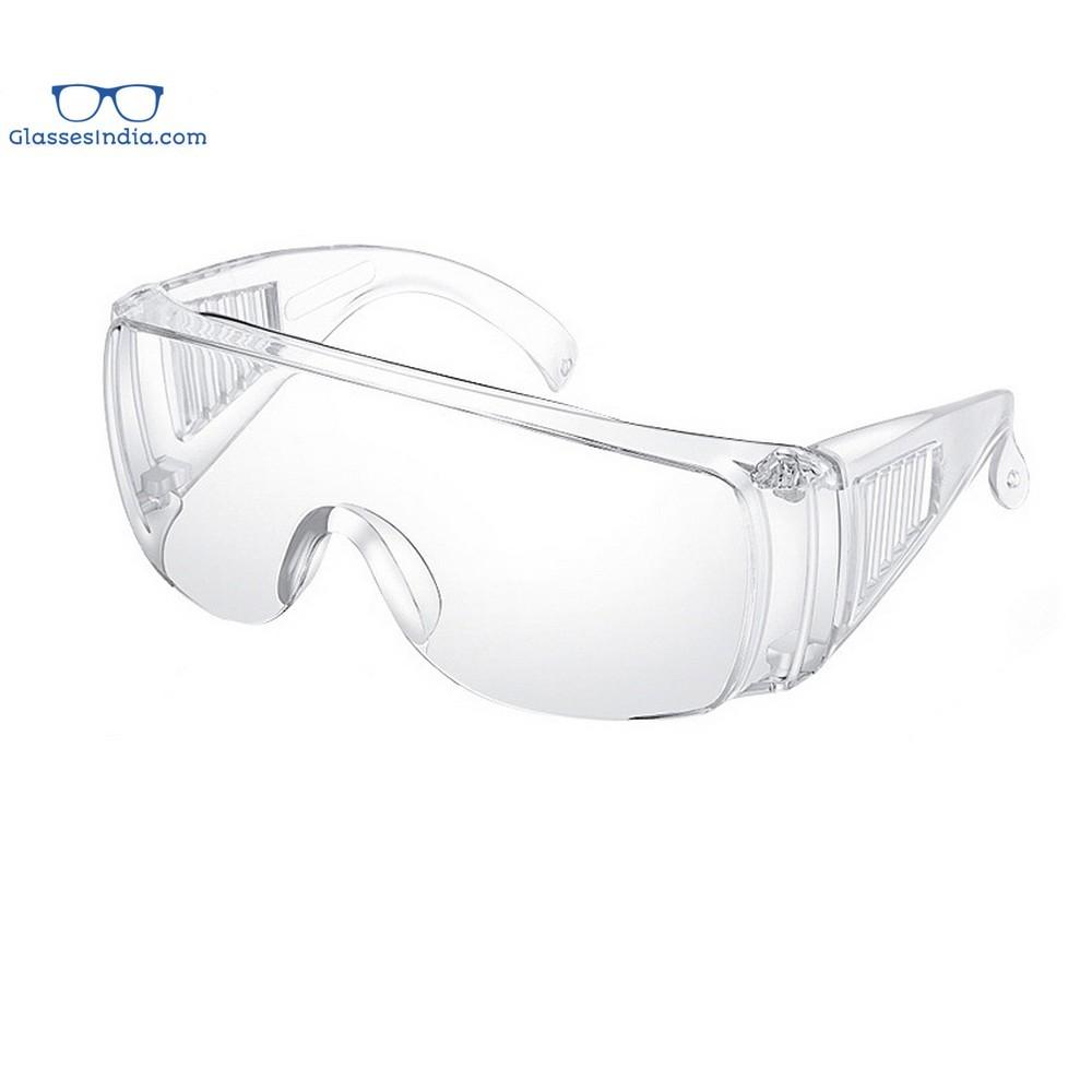 Protective Safety Goggles - Clear Lens, Wide Vision, Adjustable & Lightweight for Chemical Splash Protection - Ideal for Lab Work, DIY Projects & Industrial Safety