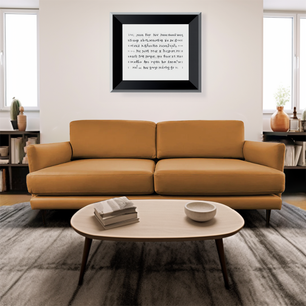 Premium Soho 2.5 Seater Genuine Leather Sofa - Modern Living Room Furniture for Small Spaces & Apartments - Perfect for Lounge, Office Waiting Area or Cozy Home Decor