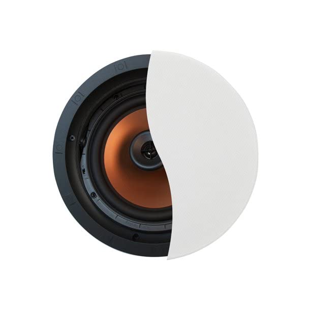 Klipsch CDT-5800-C II In-Ceiling Speaker Pair - High Performance Home Theater & Surround Sound System for Living Room, Bedroom, and Office
