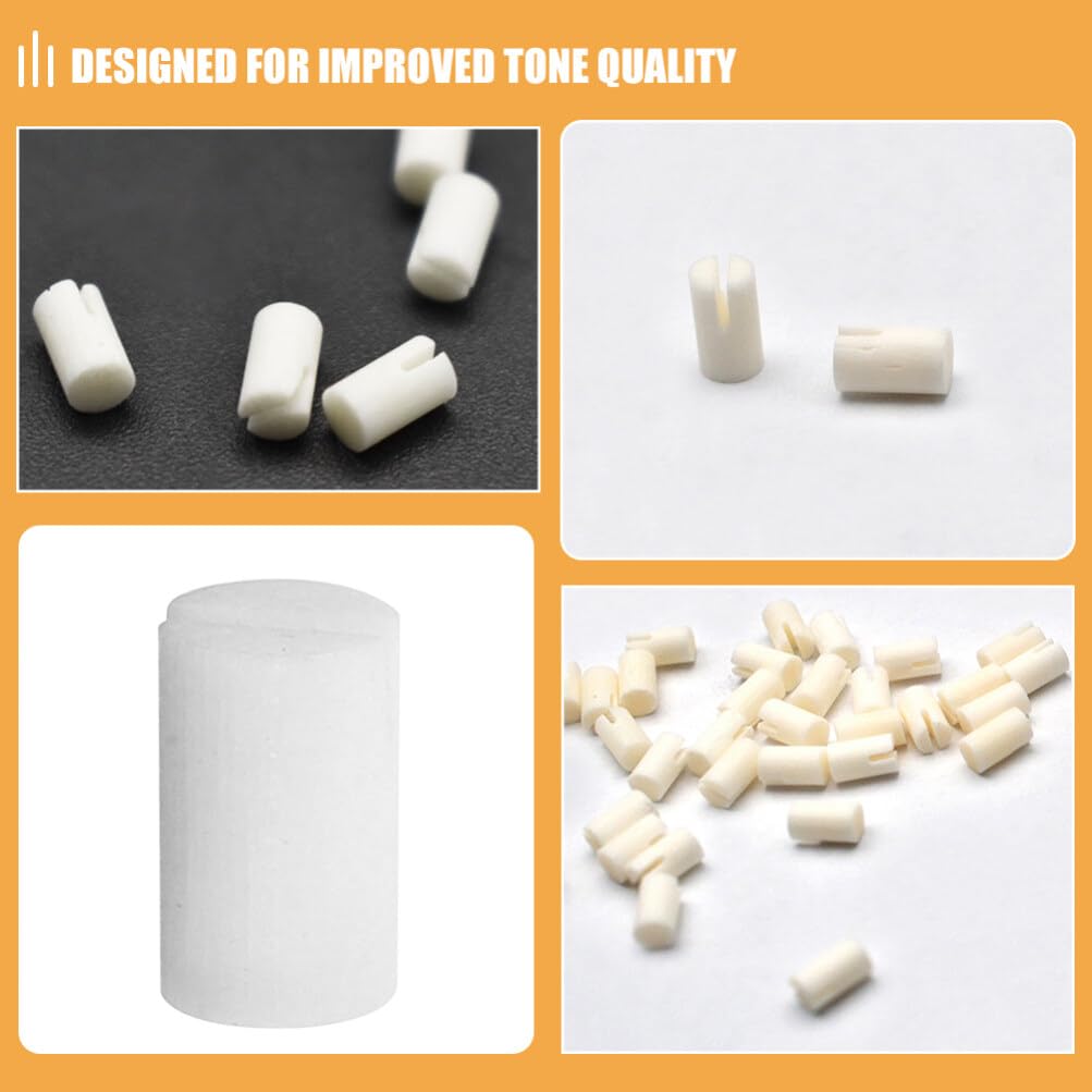 3-Piece Ox Bone 5th String Nuts for 5-String Banjo - Premium Banjo Accessories for Professional Musicians & Bluegrass Players - Perfect for String Replacement & Instrument Maintenance