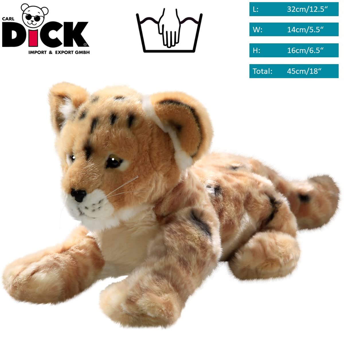 Carl Dick Plush Lion Lying Down Baby Toy, 32cm (12.6