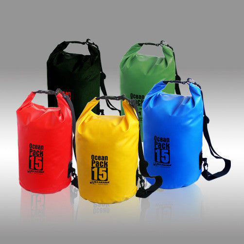 **Karana Ocean Pack 15L Waterproof Dry Tube Bag - Ideal for Kayaking, Boating, Swimming & Outdoor Adventures**