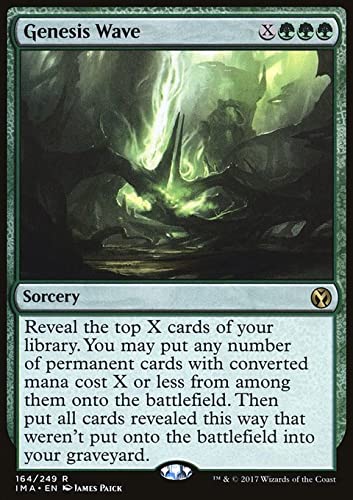 MTG Magic: The Gathering - Genesis Wave (164) Iconic Masters IMA Card - Powerful Green Sorcery for Commander & Modern Decks - Enhance Your MTG Gameplay with This Collectible Card