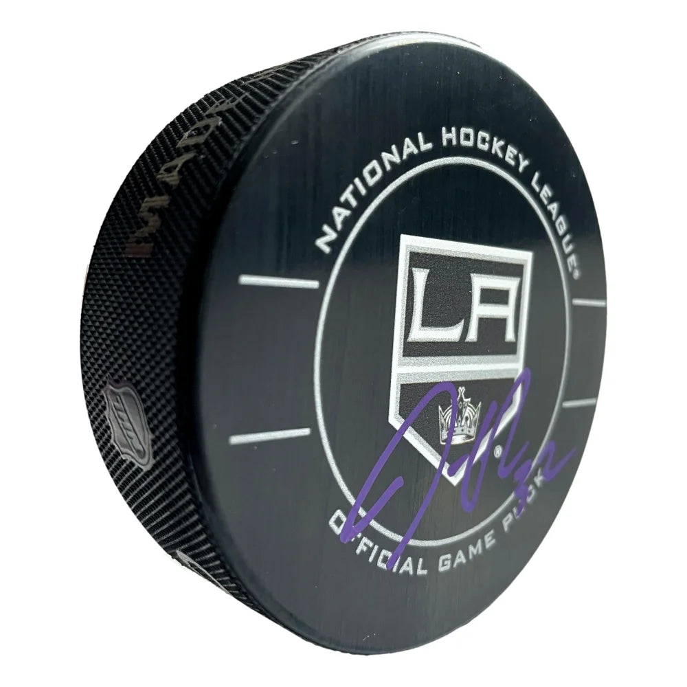 Jonathan Quick Autographed LA Kings 2012 Stanley Cup Hockey Puck - Signed with IGM COA - Perfect for Hockey Fans, Collectors, and Sports Memorabilia Displays