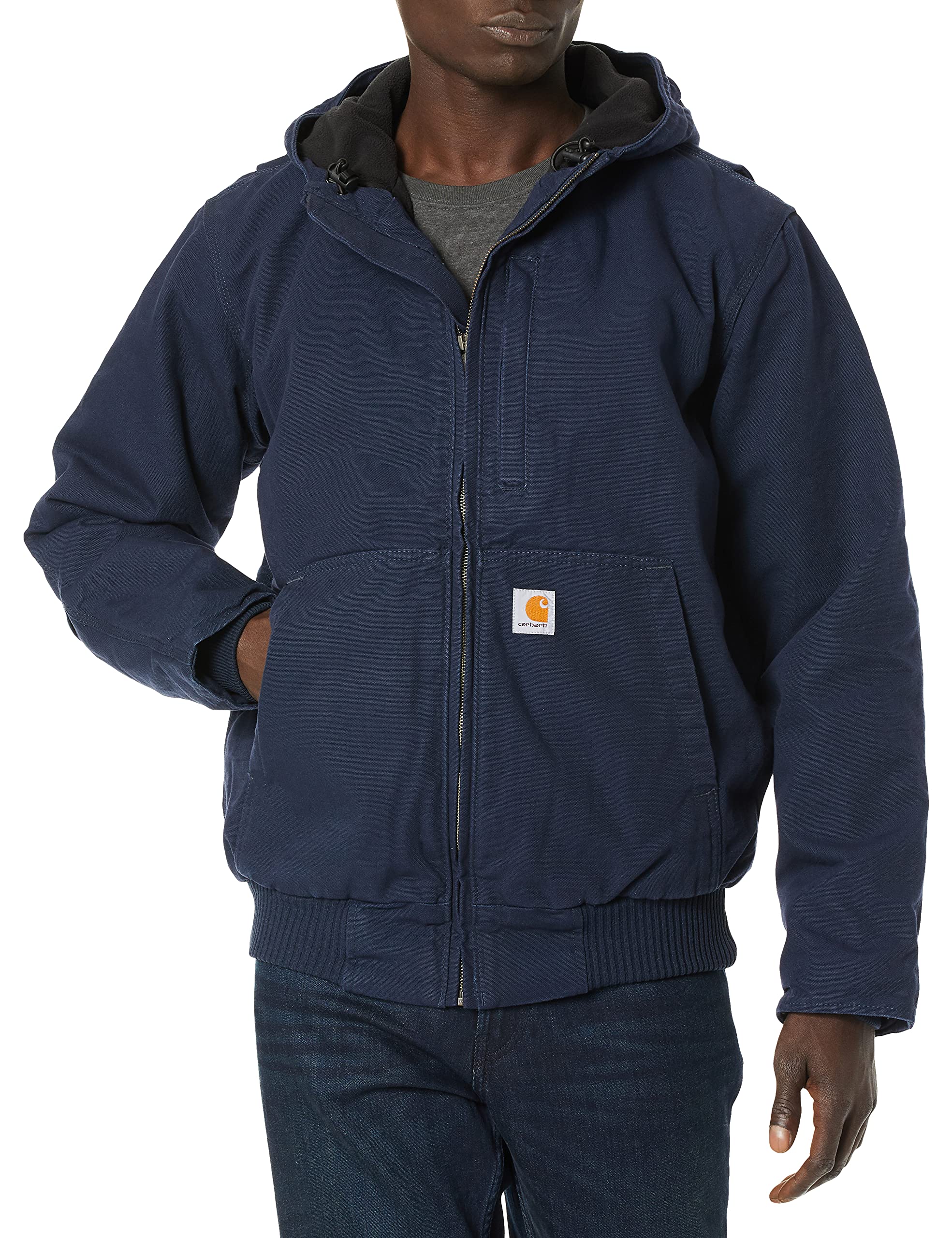 Carhartt Men's Big & Tall Full Swing Loose Fit Washed Duck Fleece-Lined Active Jacket - Winter Workwear for Outdoor Construction & Heavy Duty Activities