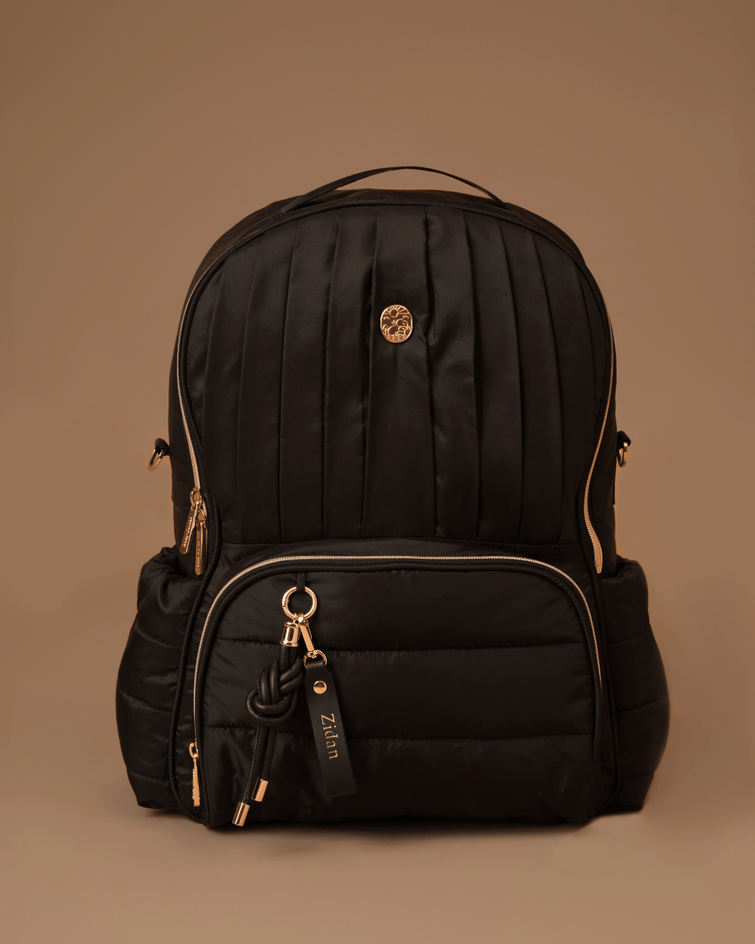 Premium Black Diaper Bag for Moms - The Coast Diaper Bag with Multiple Pockets & Insulated Bottle Holder | Perfect for Baby Outings, Travel & Everyday Use