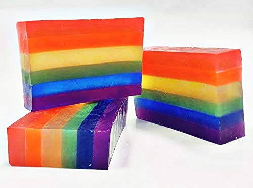 Gay Pride Soap - Smoked Pumpkin Cedar Scented Bar Soap for LGBTQ+ Celebration | Handmade Natural Soap for Pride Month, Gender Reveal Parties & Self-Care Rituals