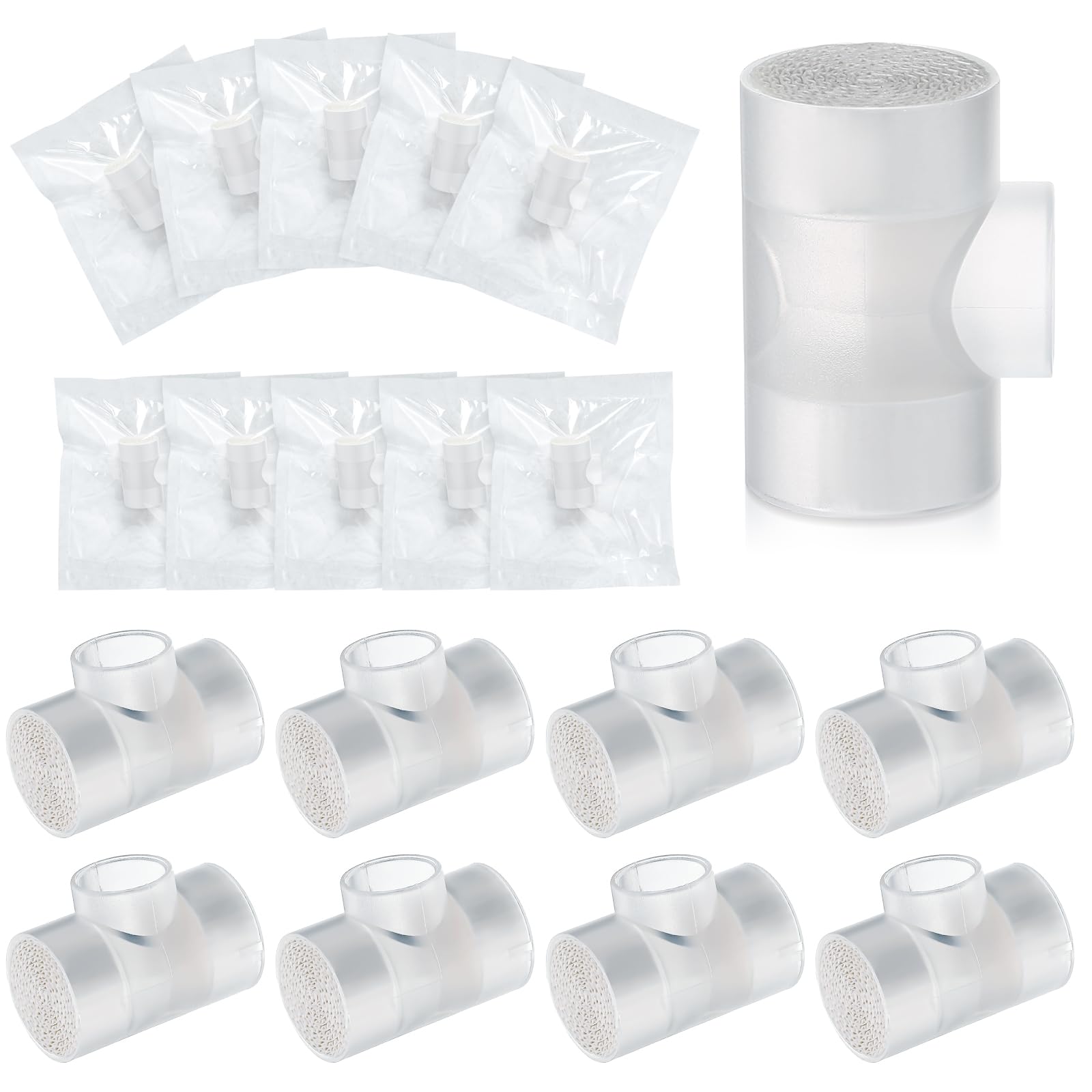 25 Pcs Tracheostomy HME Heat Moisture Exchanger - Individually Wrapped Tracheotomy Humidifier Filters for Post-Surgery Care & Respiratory Support - Ideal for Hospital, Home Healthcare & Emergency Use