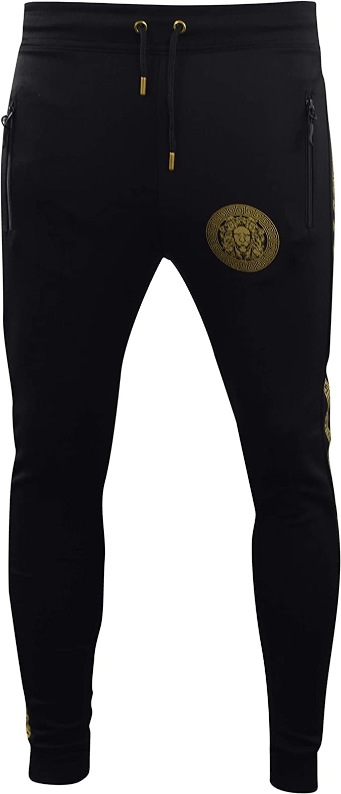 Men's Full Zip Hooded Tracksuit Set - Gym Jogging Sweat Suit with Tricot Jacket & Pants for Workout, Running, and Casual Wear