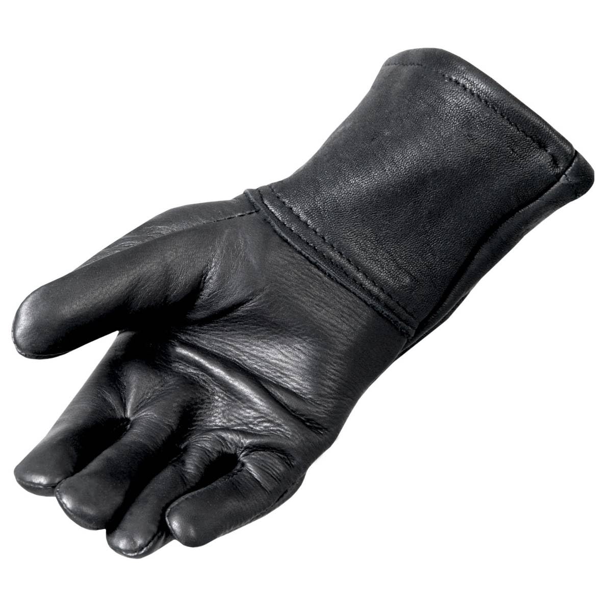 Premium Deerskin Gauntlet Gloves for Men & Women - Classic Leather Motorcycle Riding Gloves - Durable Protection for Biking, Motorcycle, Outdoor & Winter Activities