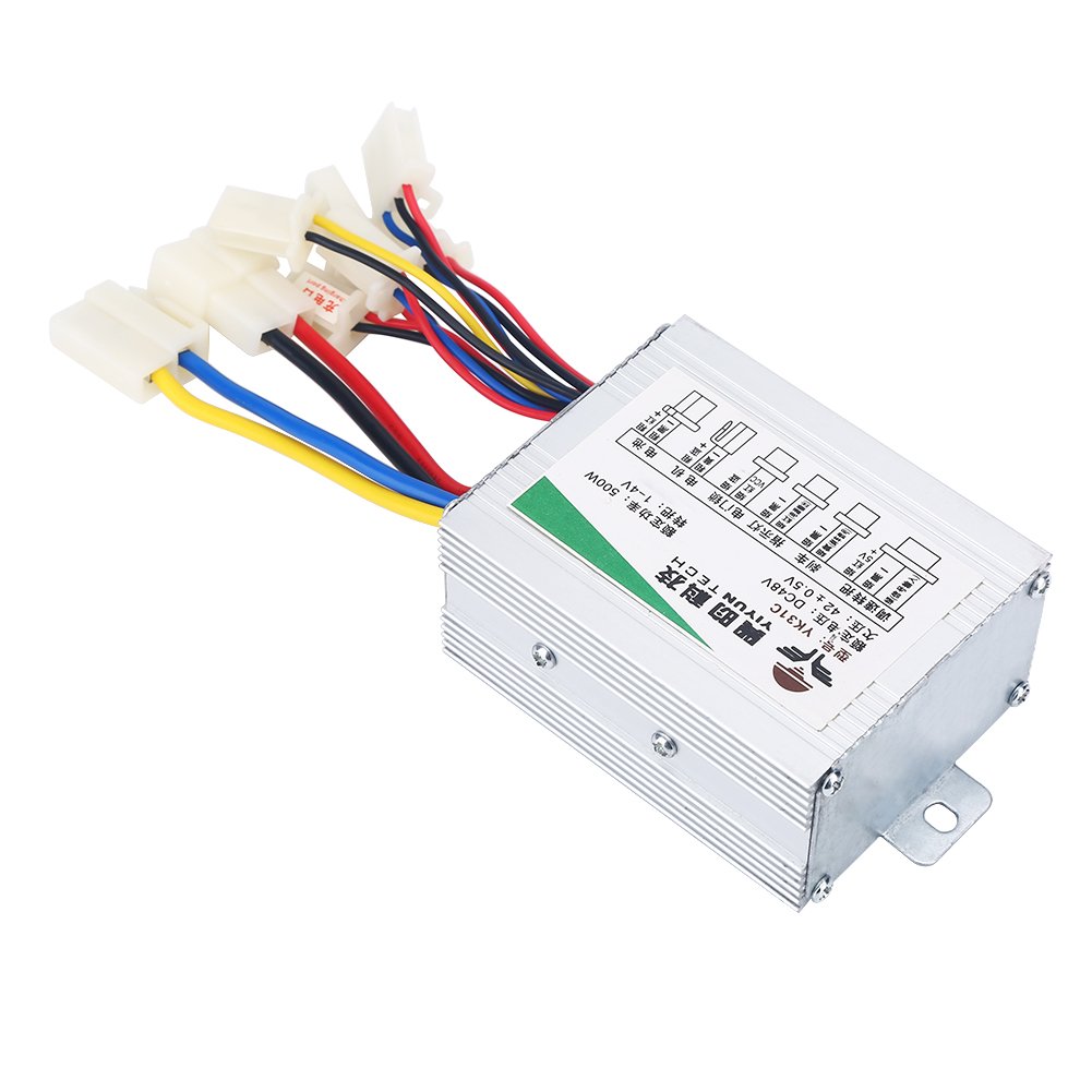 Alomejor 48V 500W Brushed DC Motor Speed Controller - Compatible with Electric Bikes, Scooters, and DIY Projects | Perfect for Speed Regulation and Power Control