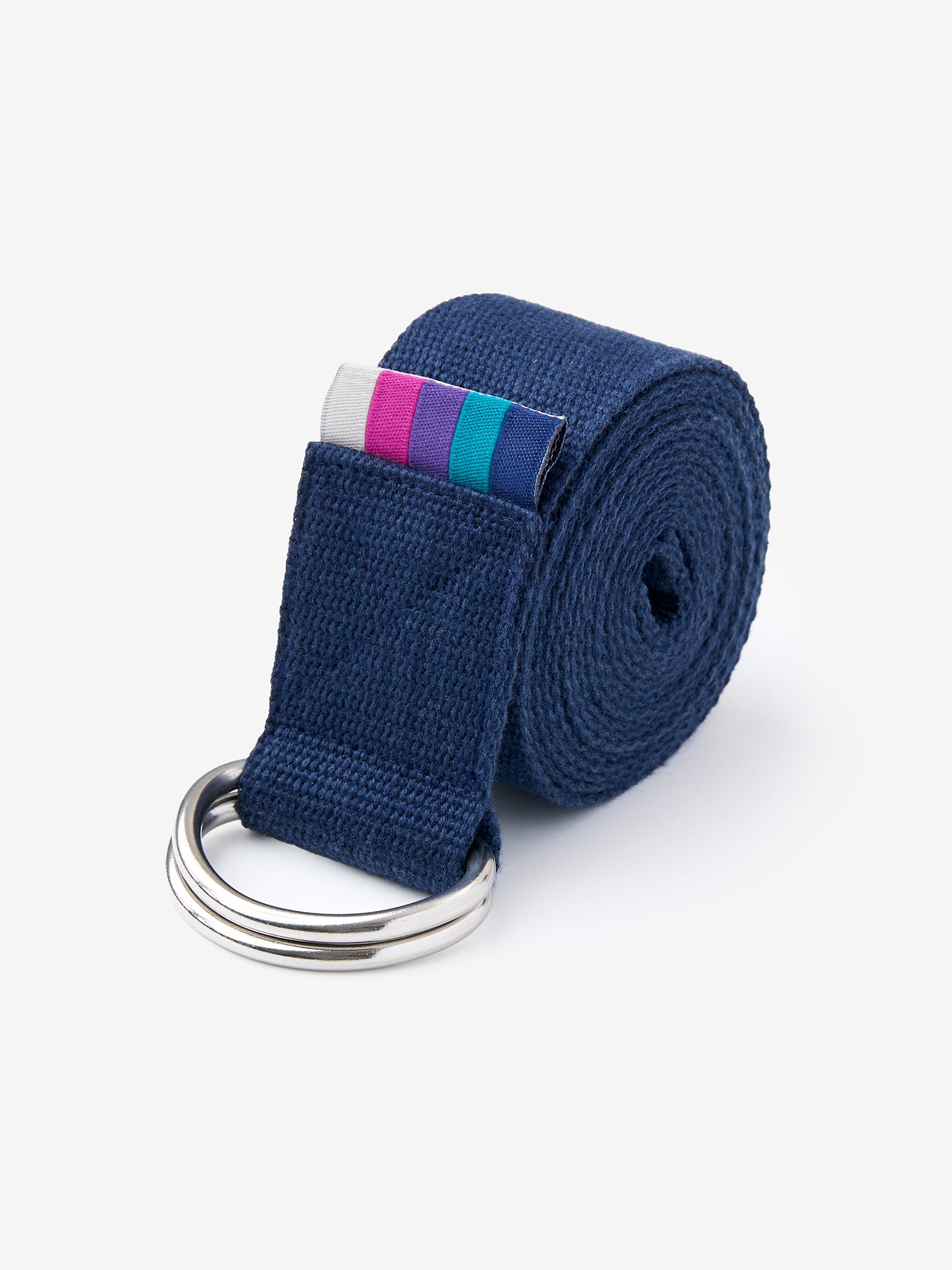 Organic Cotton D-Ring Yoga Belt for Stretching & Flexibility | Premium Yoga Accessory for Home & Studio Practice | Eco-Friendly & Comfortable