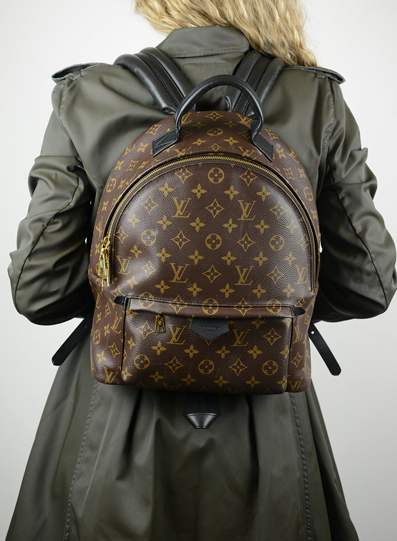 Brown Monogram Backpack for Women & Men - Stylish & Durable Daypack for Travel, Work, School & Outdoor Adventures