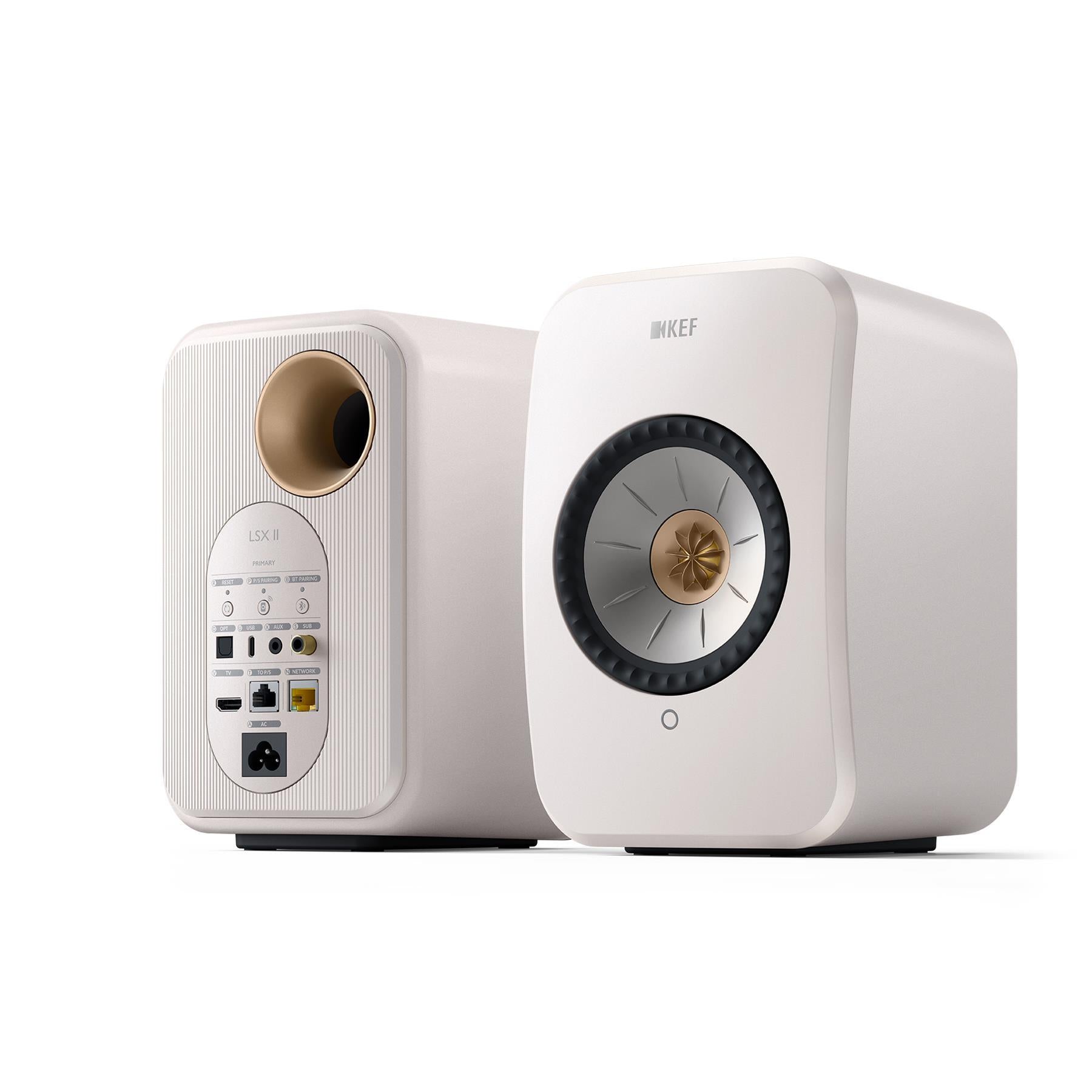 KEF LSX II Wireless HiFi Speakers - Premium Bluetooth Bookshelf Speakers with High Resolution Audio for Home Theater & Music Listening