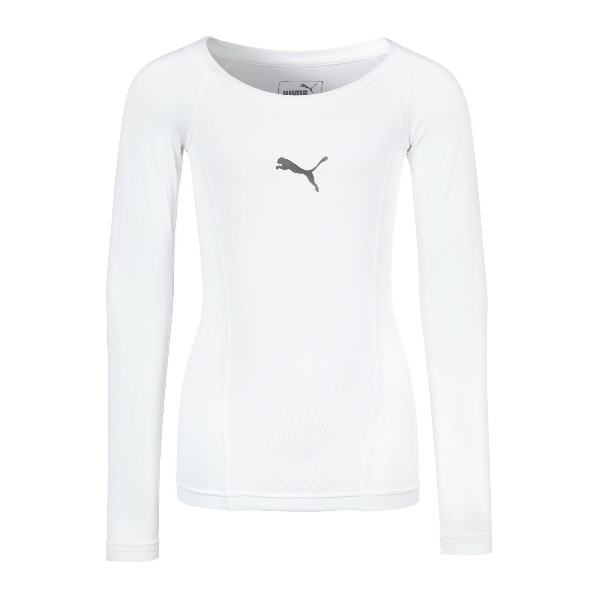 Puma Liga Kids' Long Sleeve Baselayer Tee - Breathable & Comfortable Athletic Shirt for Boys & Girls - Perfect for Soccer, Running & Outdoor Sports Activities