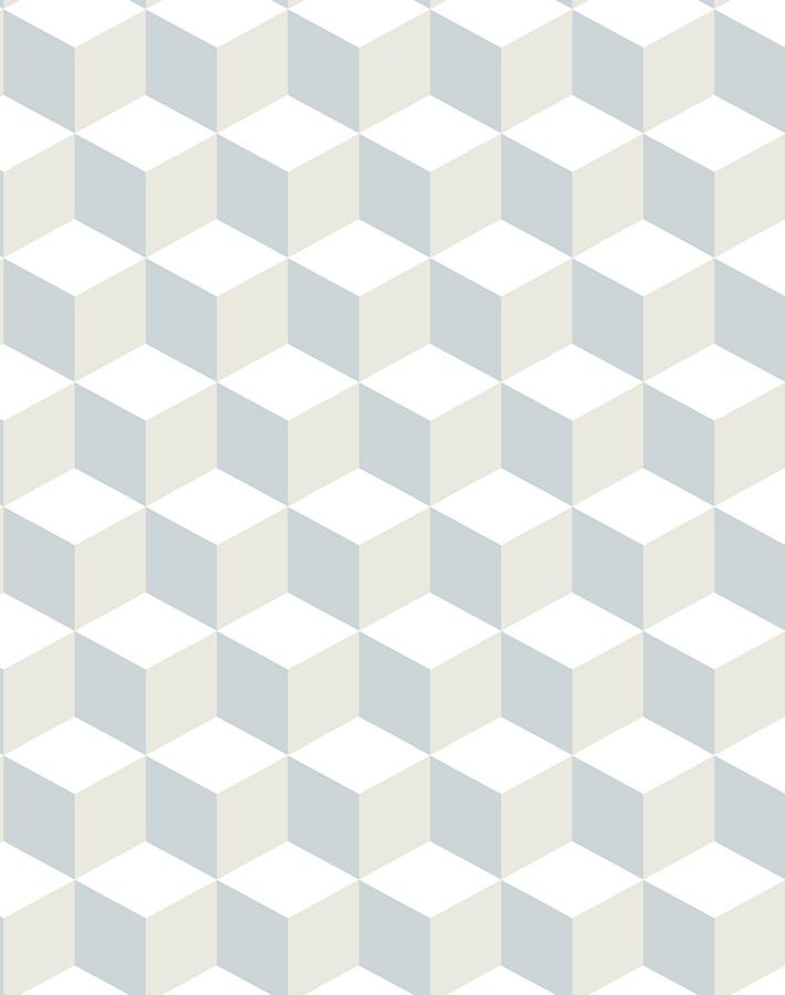 Wallshoppe 'Ice Cubist' Elephant Wallpaper - Modern Geometric Animal Print for Nursery, Living Room & Home Decor