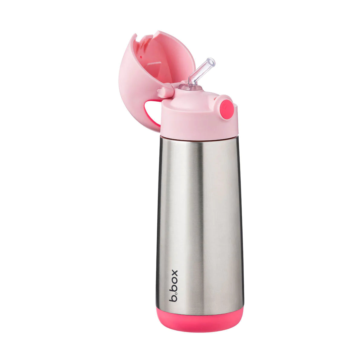b.box Insulated Stainless Steel Drink Bottle 500ml - Flamingo Fizz | Leakproof & BPA-Free | Perfect for School, Gym & Outdoor Activities