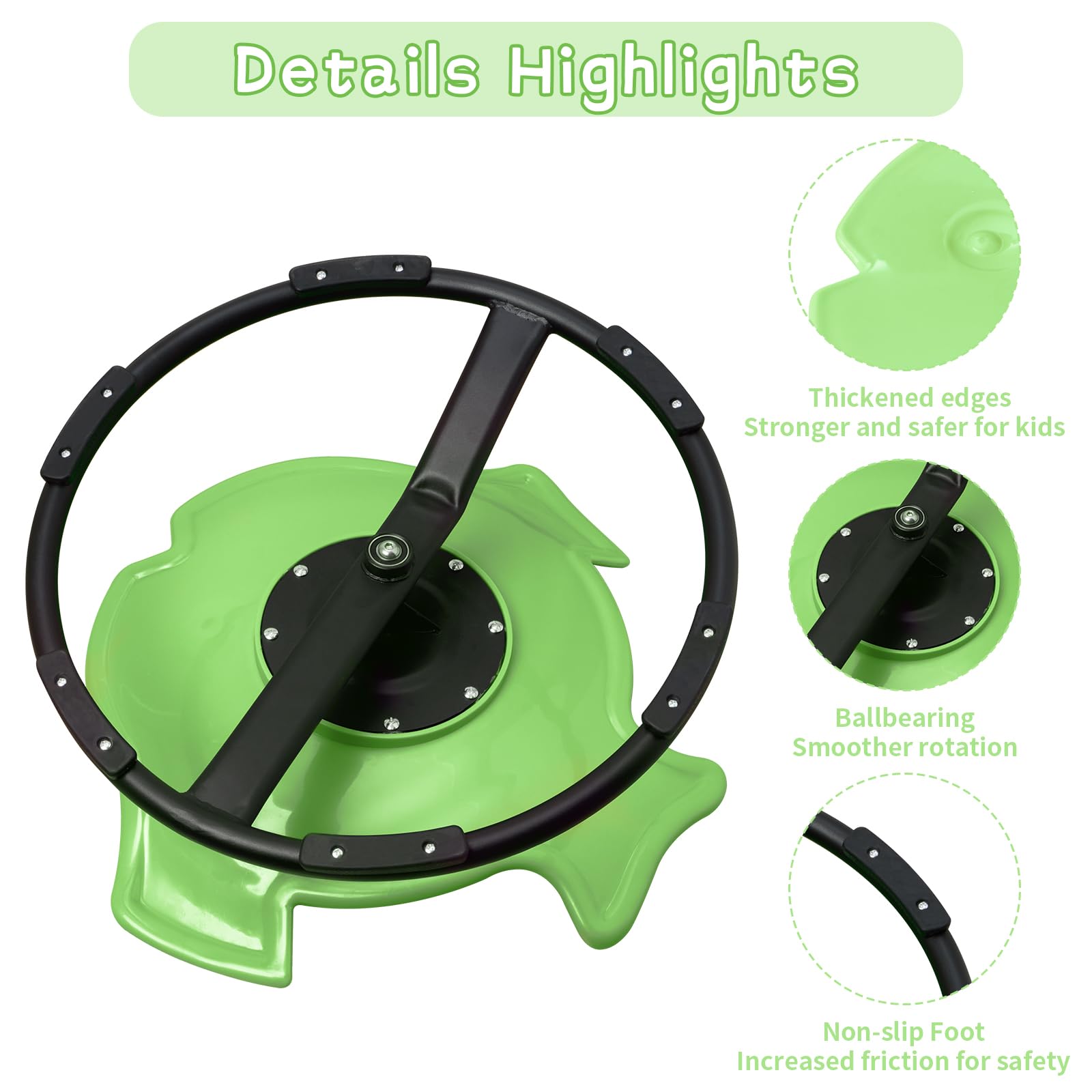 Kids Swivel Chair - Sensory Spinning Chair for Autism & ADHD | Body Balance & Coordination Training Tool | Non-Slip Metal Base | Perfect for Classroom, Therapy & Home Use