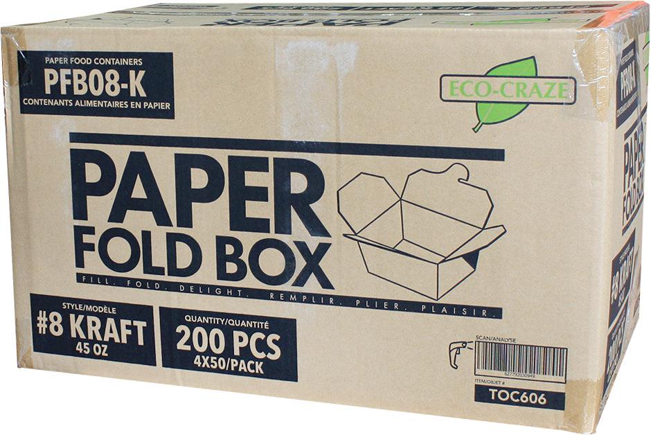 Eco-Friendly Kraft Paper Fold Box PFB08 K - Sustainable Gift Packaging for Jewelry, Candles & Small Items | Perfect for DIY, Wedding Favors & Retail Displays