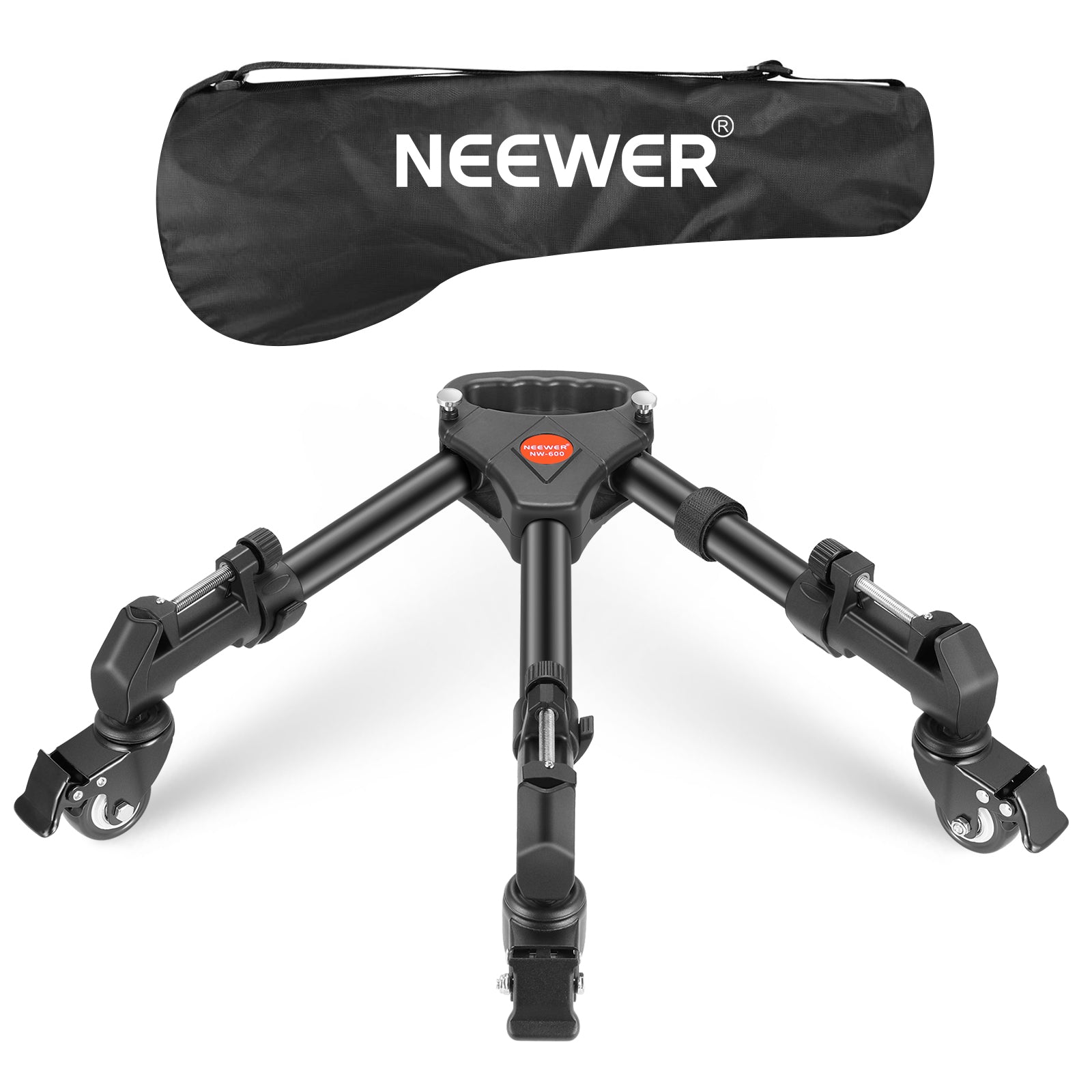 Professional Heavy Duty Photography Tripod Dolly with Wheels - Stable Camera Stand for Video Shooting, Live Streaming & Studio Photography