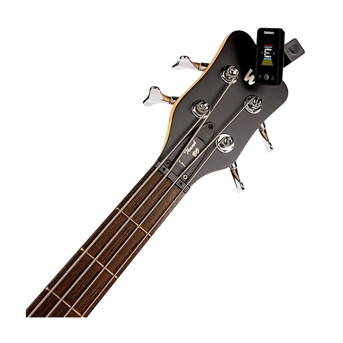 D'Addario Eclipse Rechargeable Clip-On Guitar Tuner - Black | Accurate Chromatic Tuner for Guitar, Bass & Violin | Perfect for Live Performances & Practice Sessions