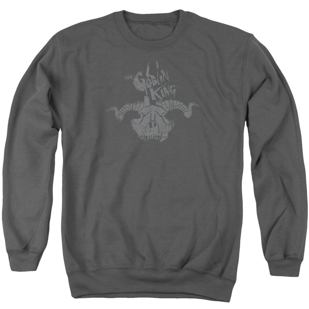 The Hobbit Gollum King Symbol Unisex Crewneck Sweatshirt for Men & Women - Fantasy Movie Merchandise for Lord of the Rings Fans & Cosplay