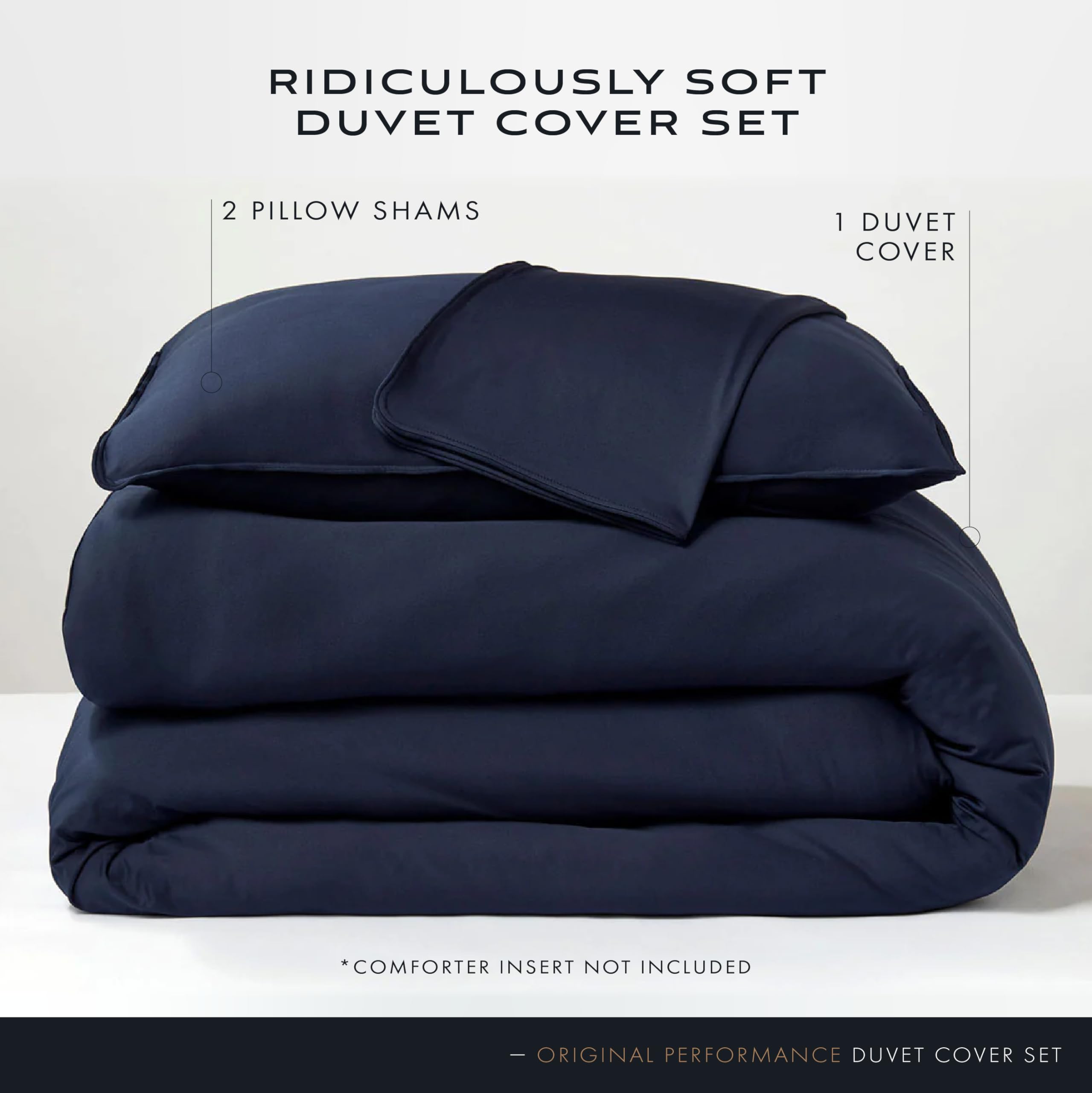 SHEEX Cooling Duvet Cover Set - Lightweight Full/Queen with Pillow Shams for Hot Sleepers