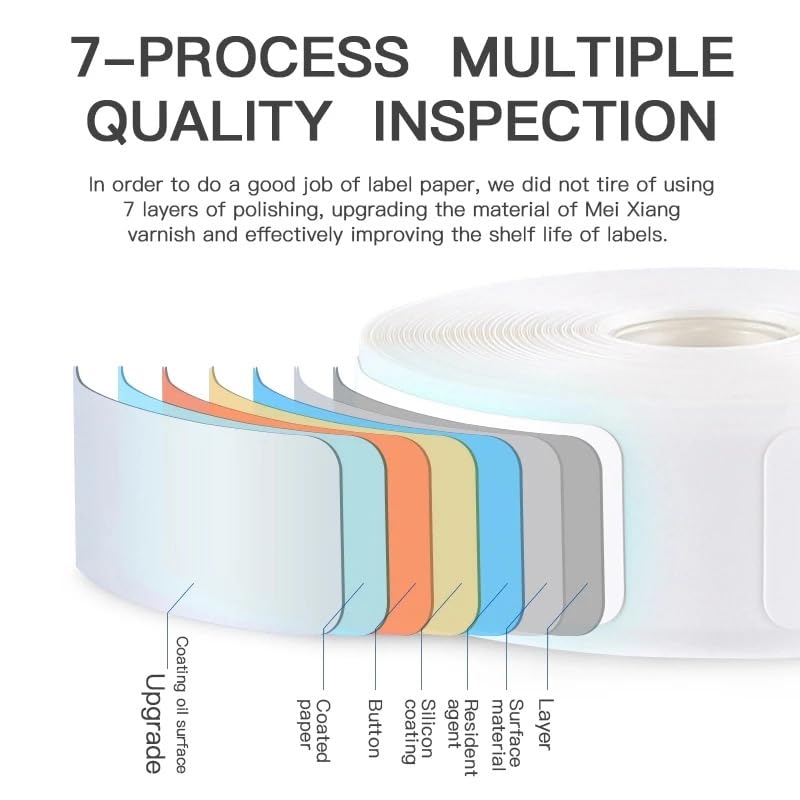 Thermal Label Printer Tape 14mm x 40mm - Self-Adhesive Sticker Roll (160 Labels/Roll) Compatible with Label Makers - Perfect for Shipping, Organizing & Inventory Management